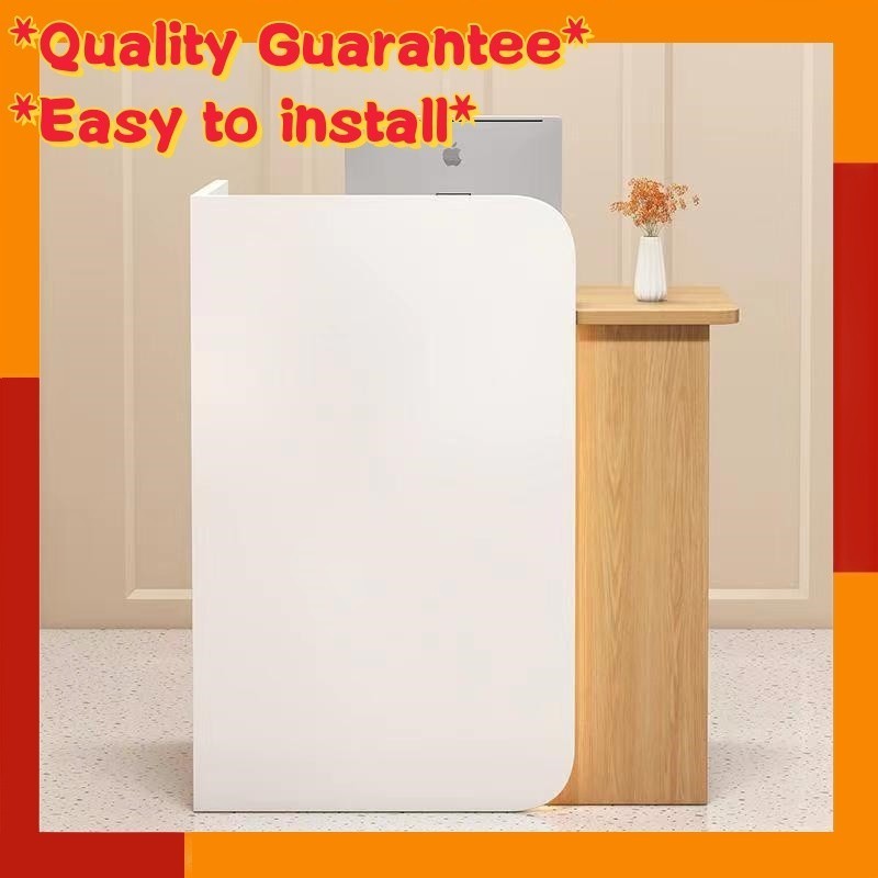 Reception table bar counter cashier table shop small reception counter solid wood counter with drawe