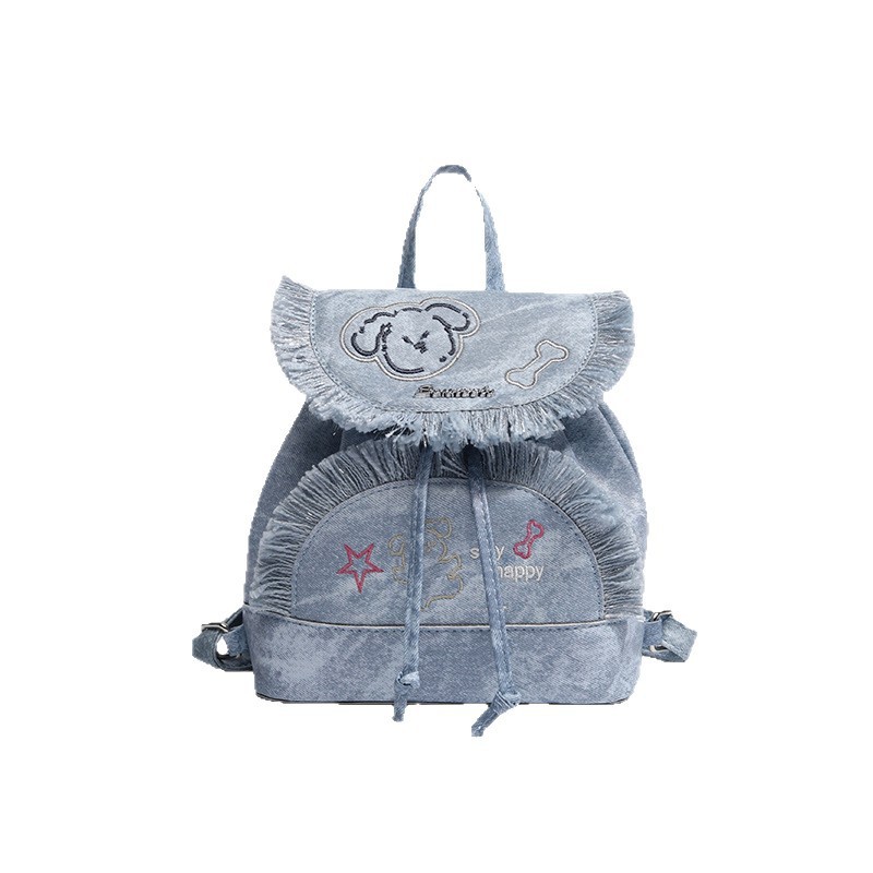 CDIWRI & KARI ขายส่งญี่ปุ่นเกาหลี Preppy สไตล์กระเป๋าเป้สะพายหลังสนุก Multi-Element รูปแบบแฟชั่นกระเ