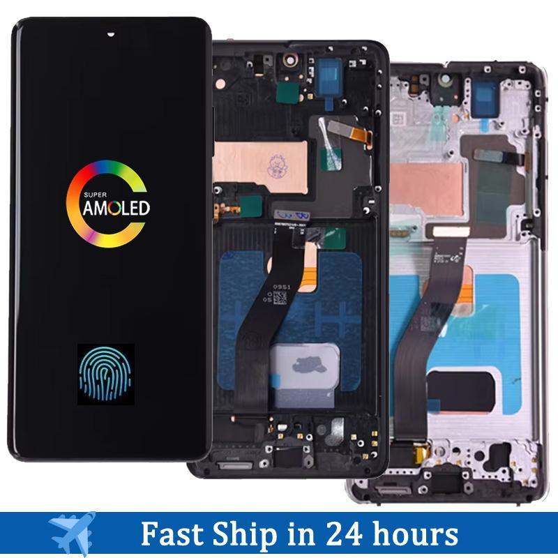 6.8S21 Ultra AMOLED หน้าจอสําหรับ Samsung Galaxy S21 Ultra 5G G998B G998B/DS จอแสดงผล Lcd หน้าจอสัมผ