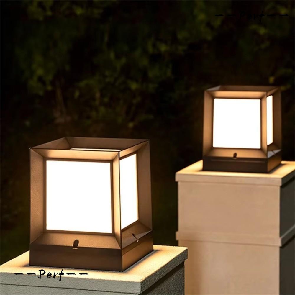 ไฟคอลัมน์กลางแจ้ง LED E27, กันน้ำ IP54, สไตล์โมเดิร์น สำหรับใช้นอกอาคาร