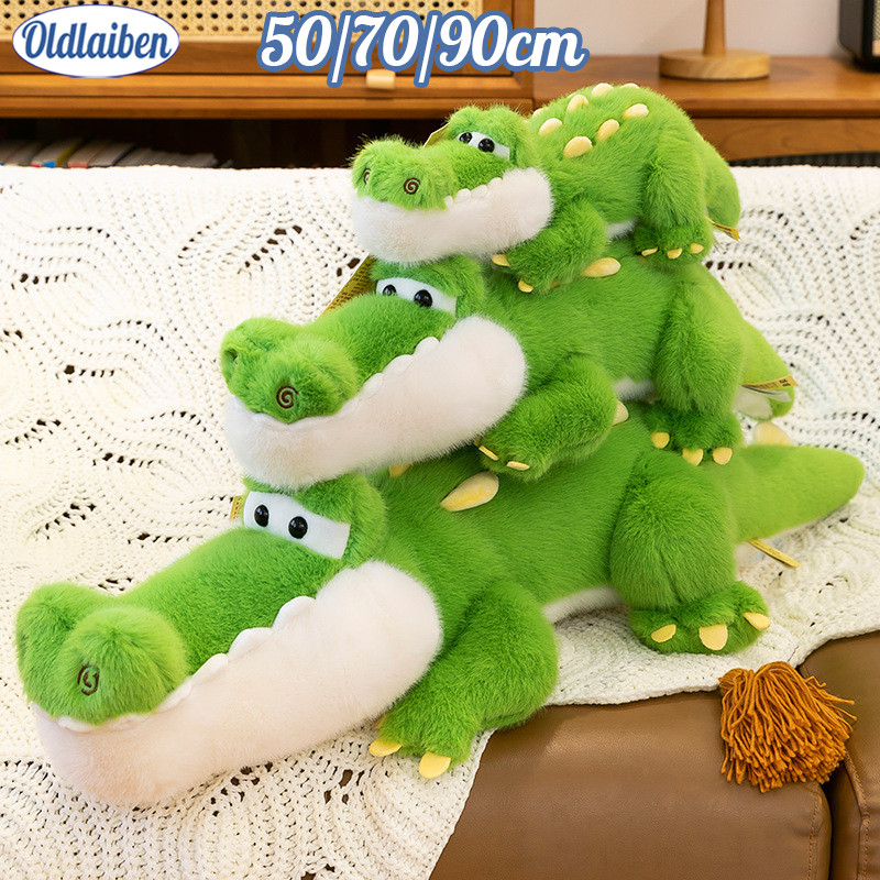 Oldlaiben ของเล่นตุ๊กตา หมอนกอดจระเข้ น่ารัก น่ากอดตอนนอน เพื่อน น้องๆ หมอนข้างยาว ของเล่นวันเด็ก