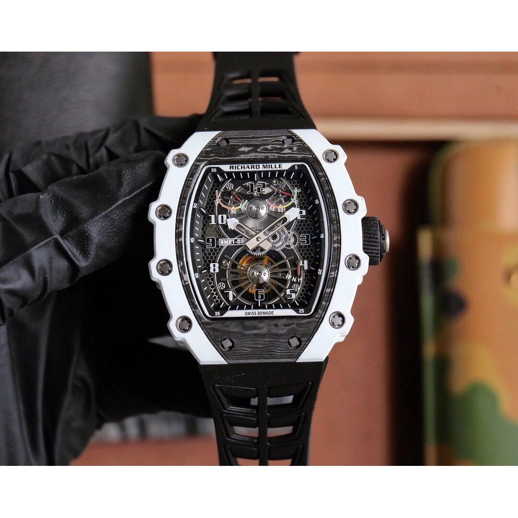 V2 รุ่นอัพเกรด Richard Miller Richard Mille RM21-02 Series อัพเกรดใหม่ 6-Figure Flywheel พร้อมอัตโนม