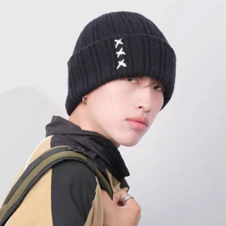 หมวกถักอบอุ่นอเนกประสงค์สำหรับผู้ชาย ปรับทรงได้ ทำให้ใบหน้าด…