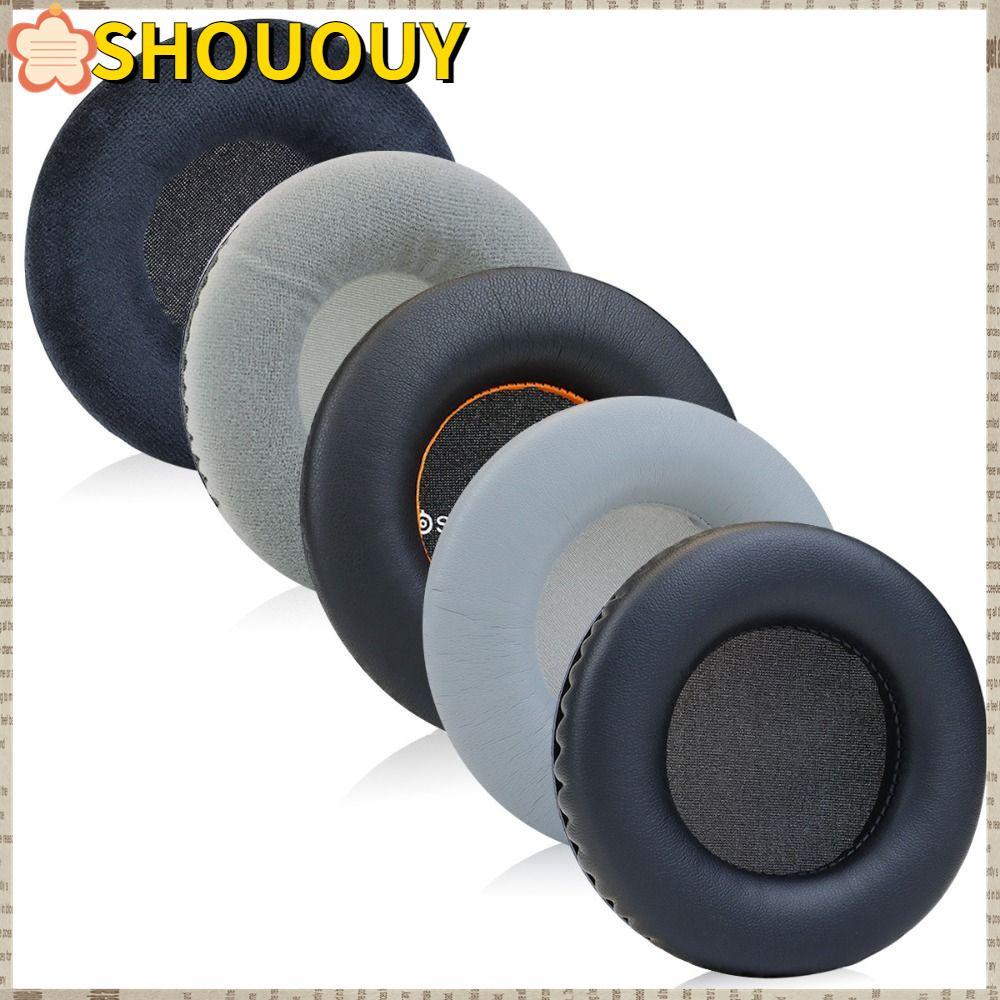 SHOUUY 2 ชิ้นแผ่นรองหูฟัง, Earmuff ฟองน้ําโฟมเปลี่ยนแผ่นรองหูฟัง,หูฟังชุดหูฟัง Earmuff สําหรับ Steelseries Siberia V1 V2 V3 200