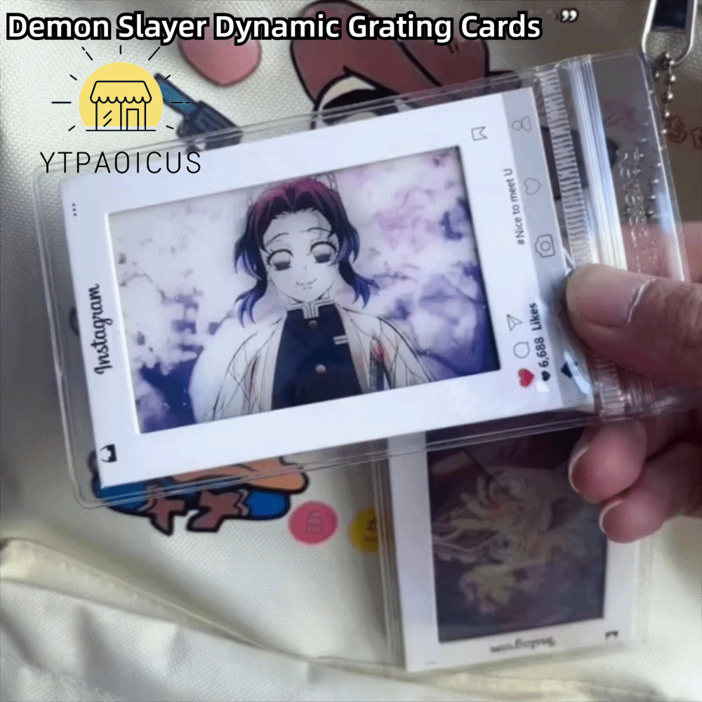 YURUYI ตะแกรงบุ๊คมาร์ค, Tomioka Giyuu Rengoku Kyoujurou Creative Demon Slayer การ์ด, Kochou Shinobu 