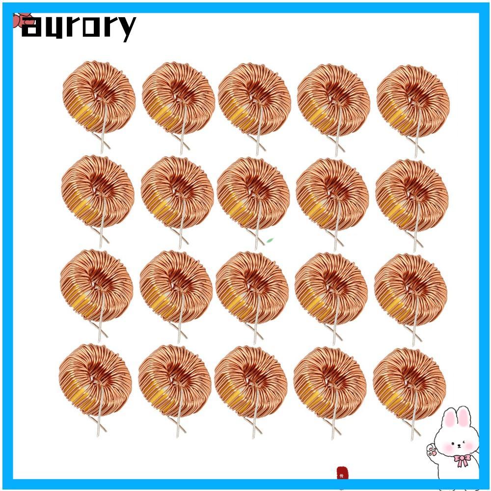 AURORY 20PCS Toroid Inductor, 5026 3A Inductor ลวด,ปฏิบัติแนวตั้ง Toroid 330UH แม่เหล็กเหนี่ยวนําพิม