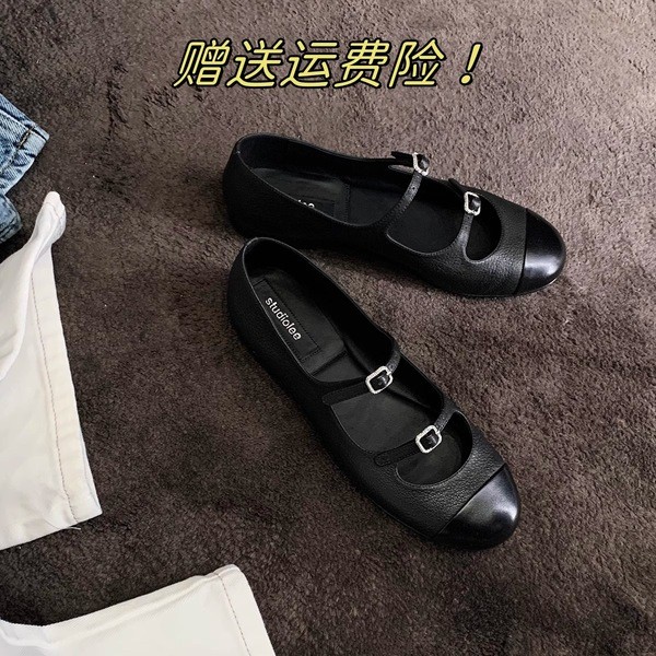 รองเท้า marry jane marry jane shoes mary jane shoes เวอร์ชั่นหนังแกะ ~ Grape Mom 2025รองเท้าชั้นเดีย