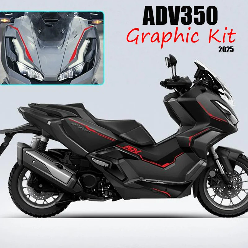 2025 ADV350 ชุดกราฟิกสําหรับ Honda ADV 350 adv350 Body Pull ดอกไม้ตกแต่ง Decal ADV350 รถจักรยานยนต์ต