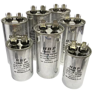 [ 1 ชิ้น ] HBP-CBB65 คาปาซิเตอร์ แคปแอร์ คาปาแอร์ แบบขั้ว CBB65 HBP Capacitor 450V Capacitor 450V คาปาซิเตอร์ตัวเก็บป...