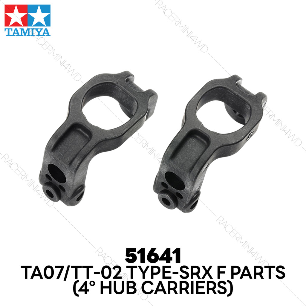 TAMIYA 51641 TA07/TB-05/TRF419/TRF420X/TT-02 Type-SRX F Parts (4° Hub Carriers)