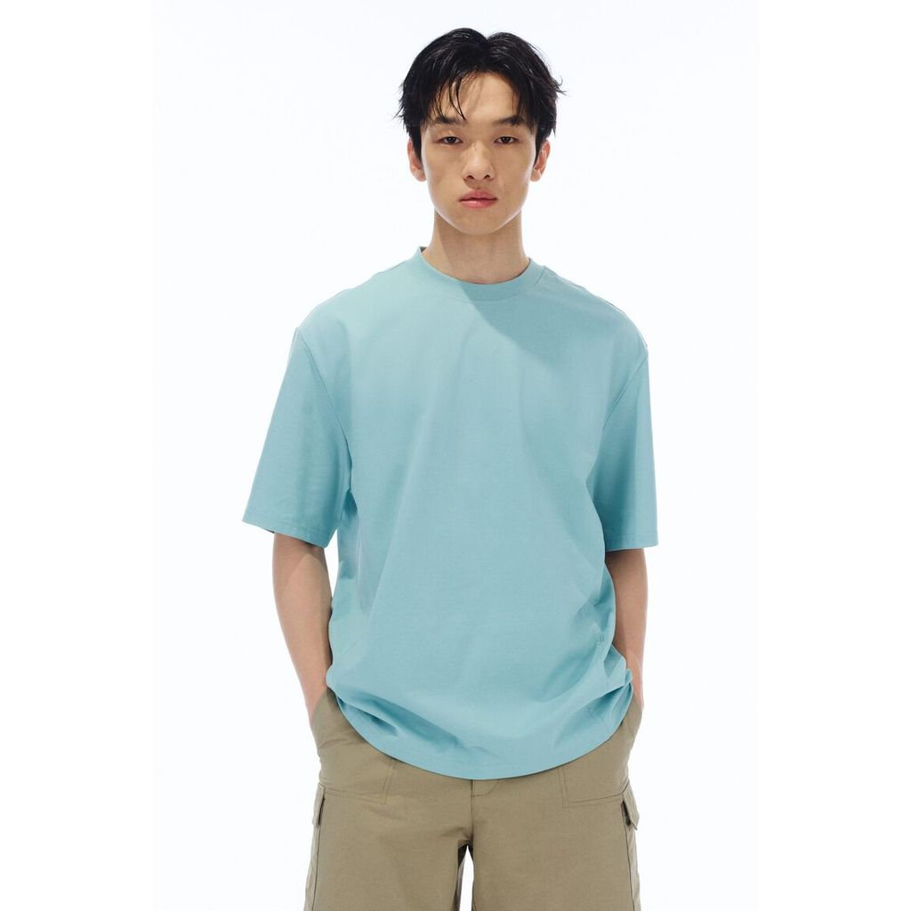 H&M(เอชแอนด์เอ็ม) เสื้อยืดทรงหลวม ผู้ชาย 1305058_3