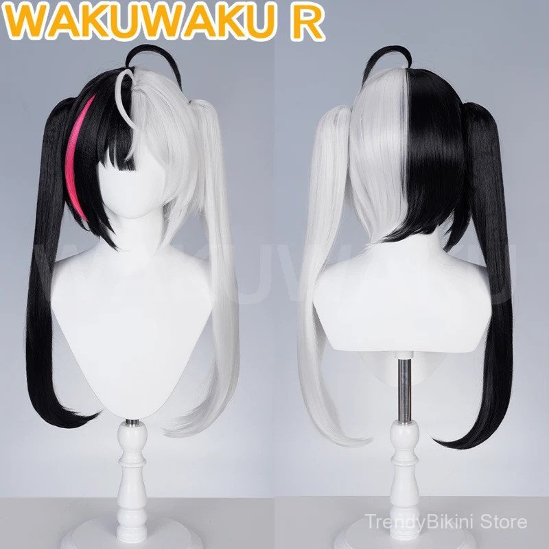 Lacrimosa วิกผมเกมไม่เคยนิรันดร์ WakuWaku ผู้หญิงน่ารักผมยาว 60 ซม.NTE Lacrimosa คอสเพลย์ Twintails 