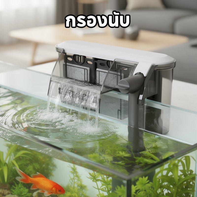 ปั๊มน้ำตู้ปลา กรองตู้ปลา ดูดขี้ปลา กรองน้ำวน น้ำตกตู้ปลา รูปที่ 2