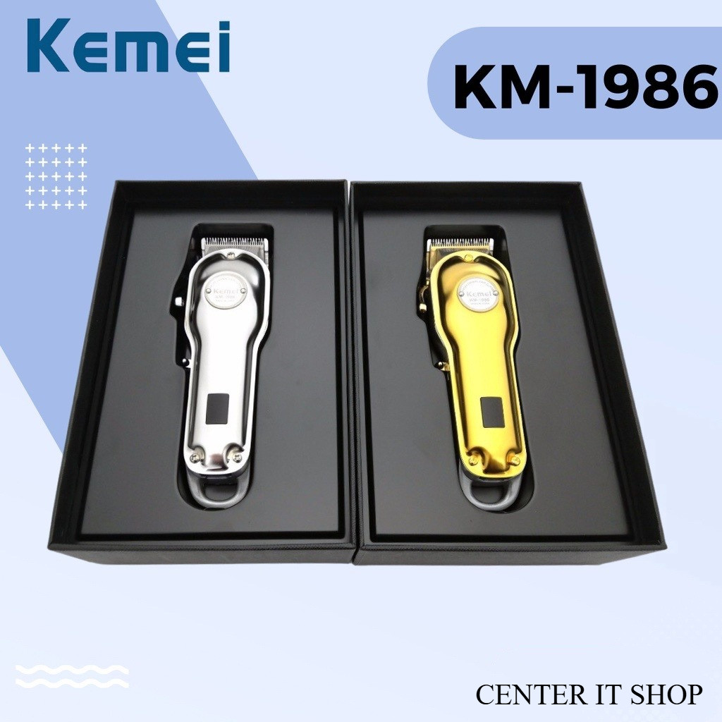 KEMEI KM-1986 ปัตตาเลี่ยนตัดผมไร้สาย   มีจอ LED  (พร้อมส่ง)
