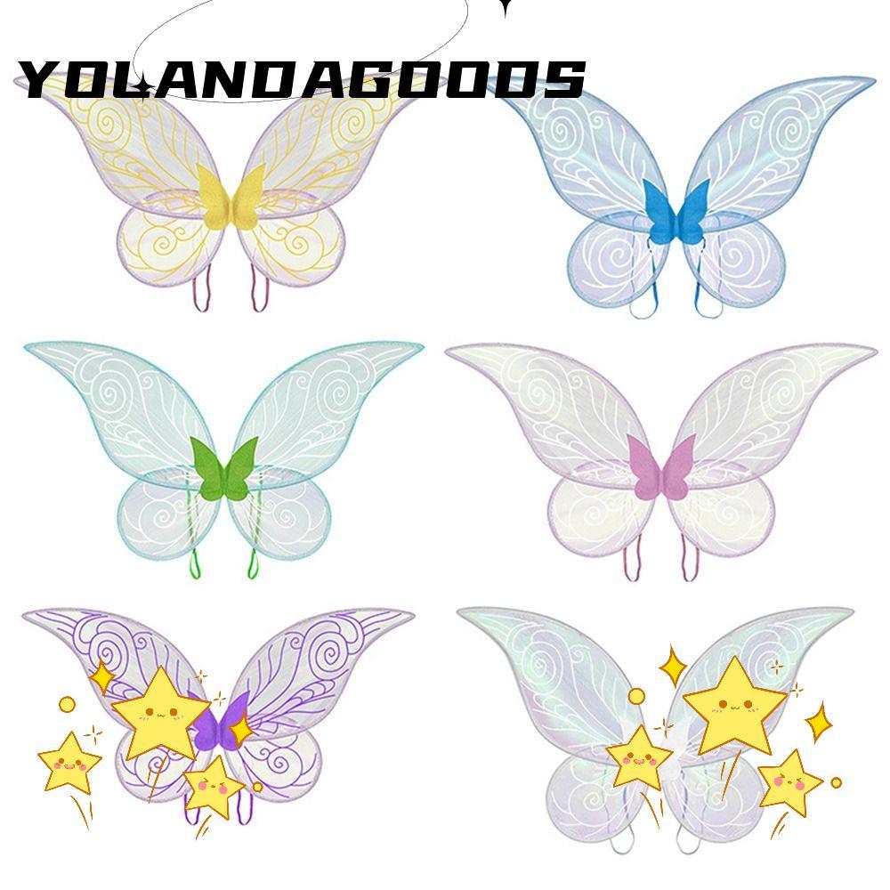 YOLA Girls Butterfly Wings, Party Favor Gift Sparkling Adult Fairy Wings, Party Favor Gift Dress-Up 