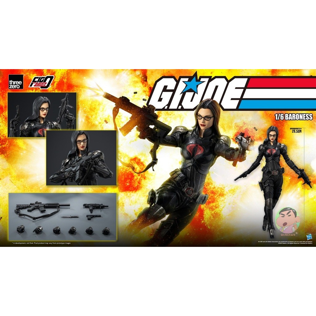 Threezero G.I. Joe FigZero 1/6 Baroness Action Figure