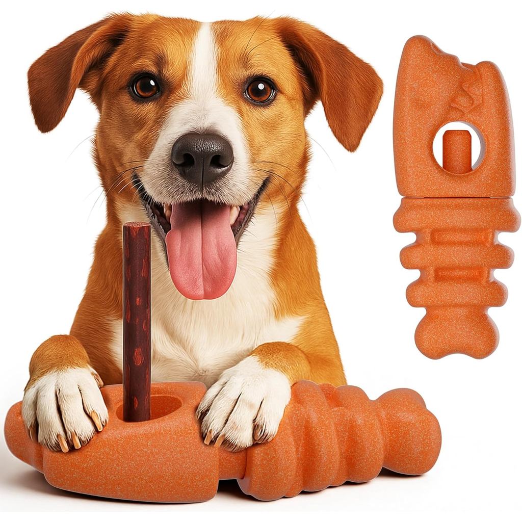 Bully Stick Holder,ทนทานสุนัข Chew Holderสําหรับปลอดภัย,Anti-Choker Chewของเล่นสําหรับAggressive Che