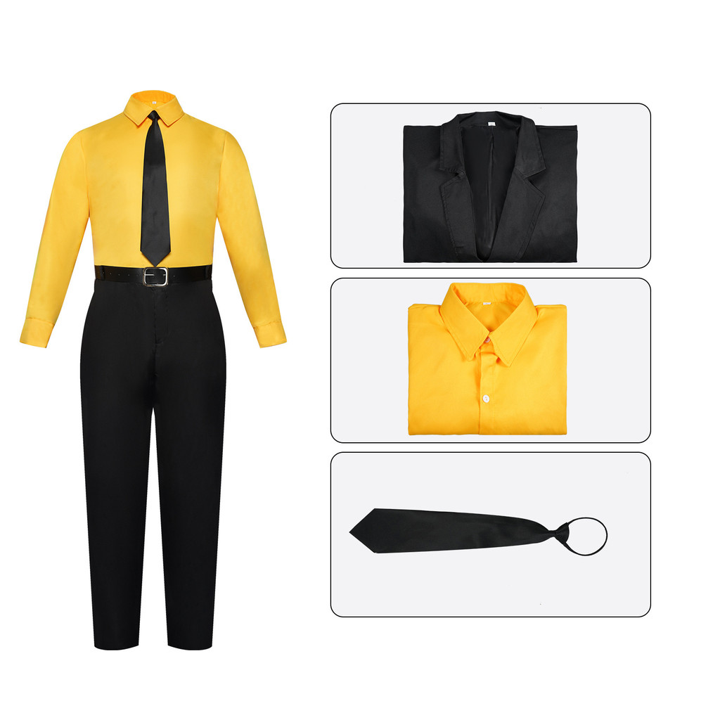 ชุดคอสเพลย์ Sanji แบบ Kizaru สีเหลืองและฟ้า พร้อมอุปกรณ์เสริม cosplay anime