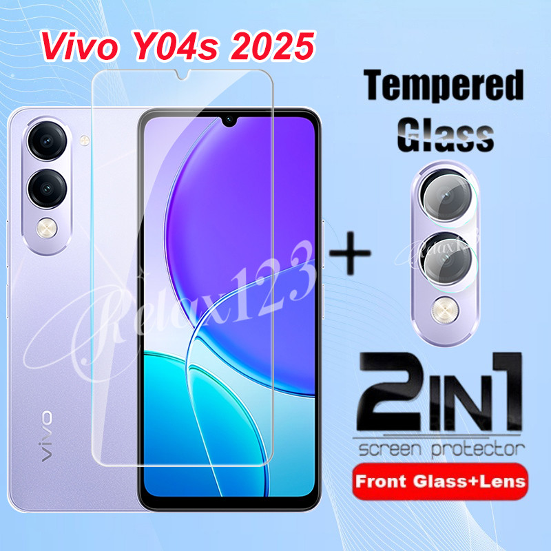Vivo Y04s 4G 2025 Full Screen Protector กระจกนิรภัยสําหรับ Vivo Y04 Y04t Y04s VivoY04s Vivo Y 04 s V