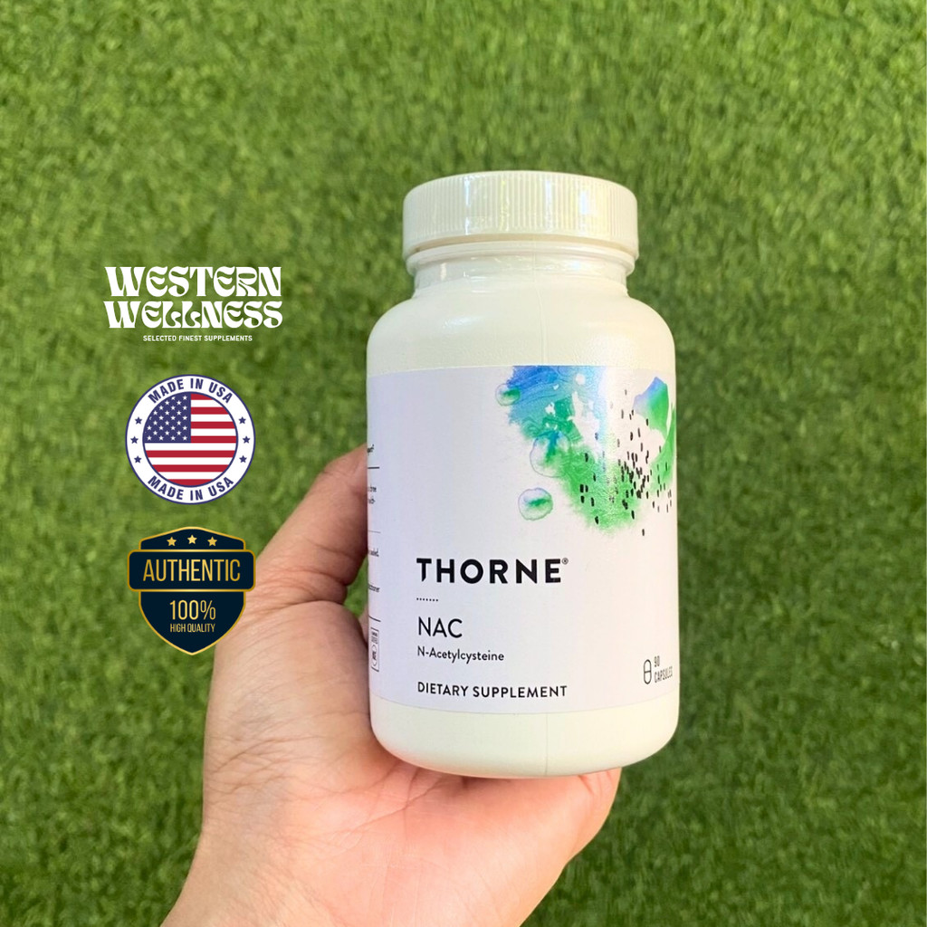 Thorne - NAC N-Acetylcysteine (500 mg - 90 capsules) อะเซทิลแอลซิสเทอีน