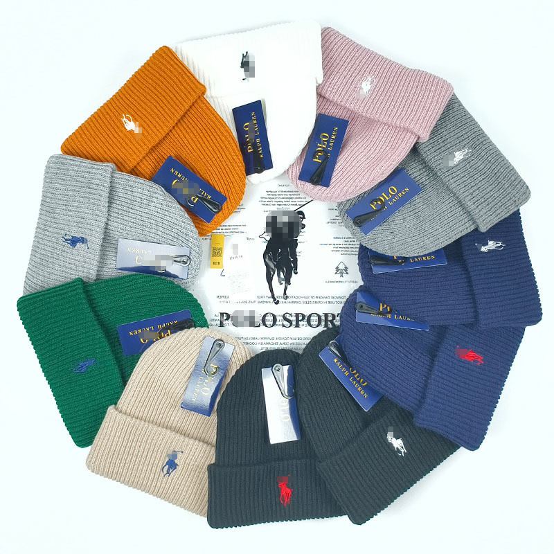 หมวกทําด้วยผ้าขนสัตว์กีฬาสบายๆถักหมวกหนาอบอุ่นเย็นหมวกเย็บปักถักร้อย