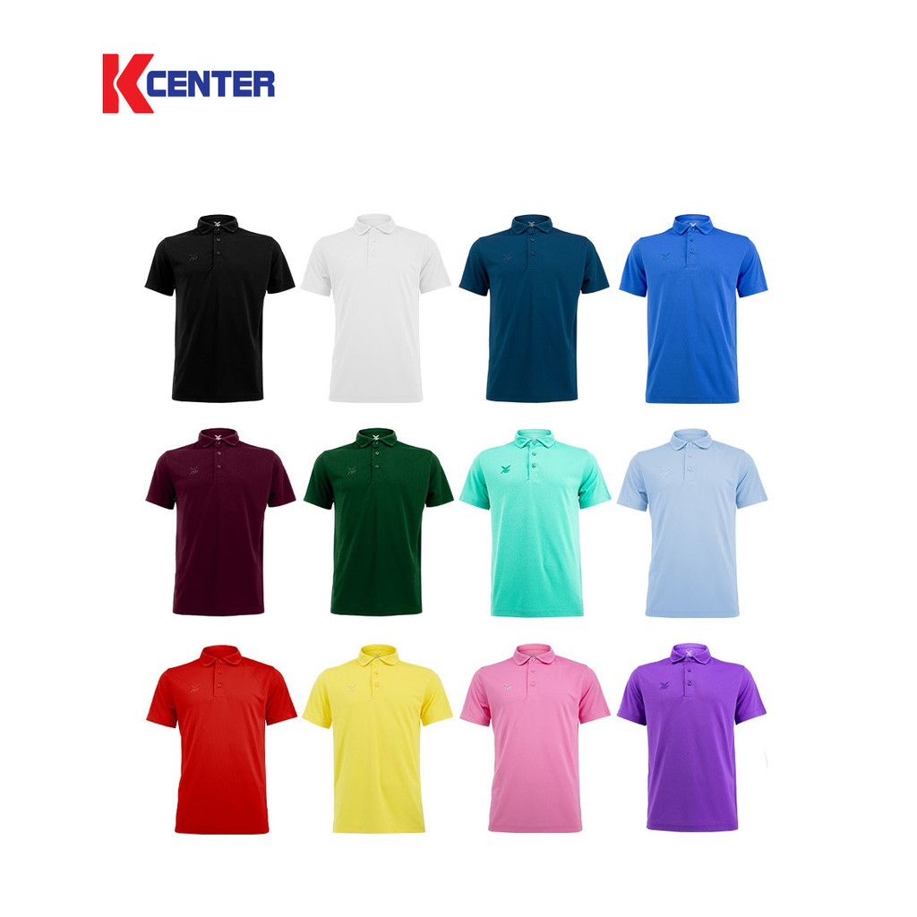 FBT เสื้อโปโล สีล้วน ไม่มีกระดุมคอปก สกรีนด้านหลัง รุ่น B2C416
