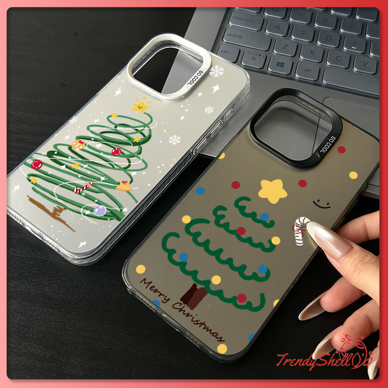 สำหรับ iphone 17 11 สำหรับ iPhone 16 15 14 PRO MAX X XS MAX XR 7/8PLUS Christmas treeแอปเปิ้ลโทรศัพท์ จัดส่งจากประเทศไทย