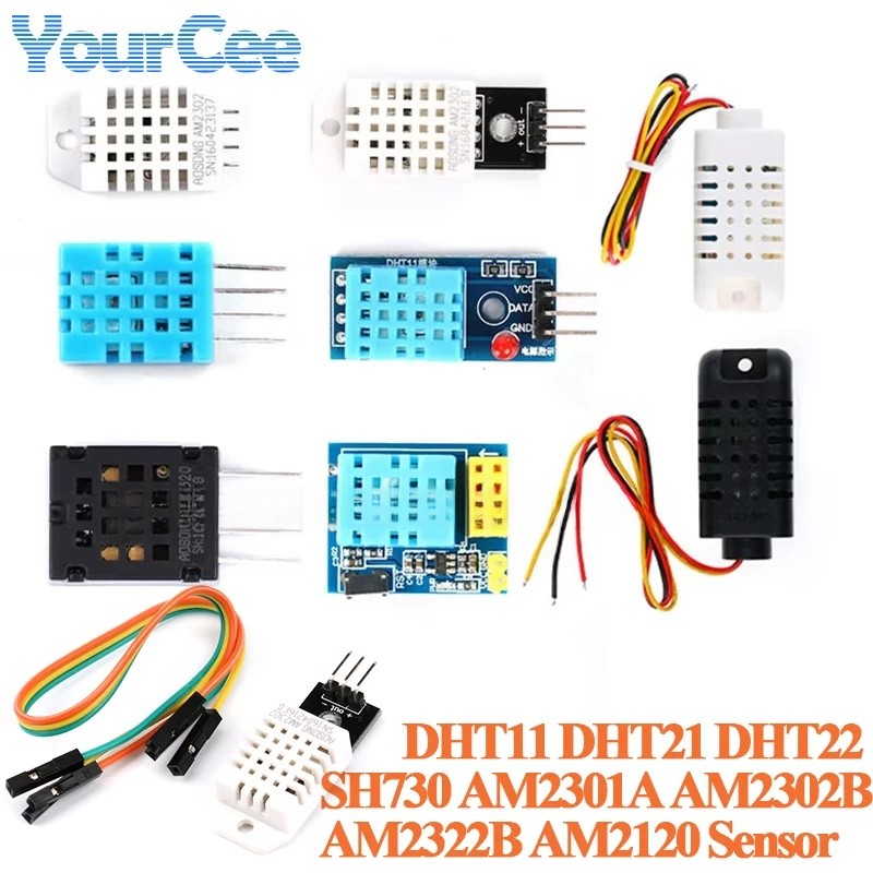 อุณหภูมิและความชื้นเซนเซอร์โมดูล AM2301 AM2301A AM2302B AM2120 DHT21 DHT11 เดี่ยวรถบัสสําหรับ Arduin