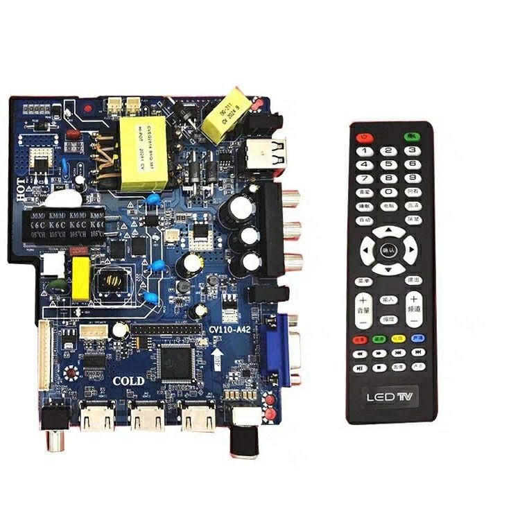 เมนบอร์ดทั่วไปสำหรับทีวีจอเหลว รุ่น CV110-A42 และ TP.SK108.PB801 รองรับขนาด 32-50 นิ้ว อะไหล่ไดรฟ์ภา