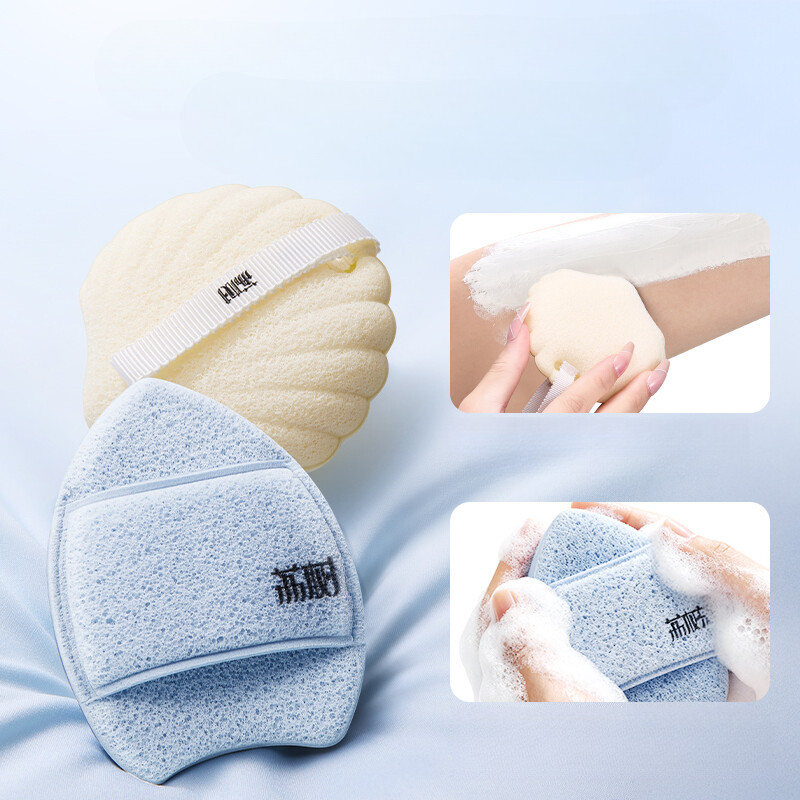 LISHU ที่ล้างหน้า พัฟ พิเศษ นุ่ม เช็ดหน้า ฟิล์มโคลน เครื่องมือทำความสะอาด พัฟแป้ง - รูปที่ 2