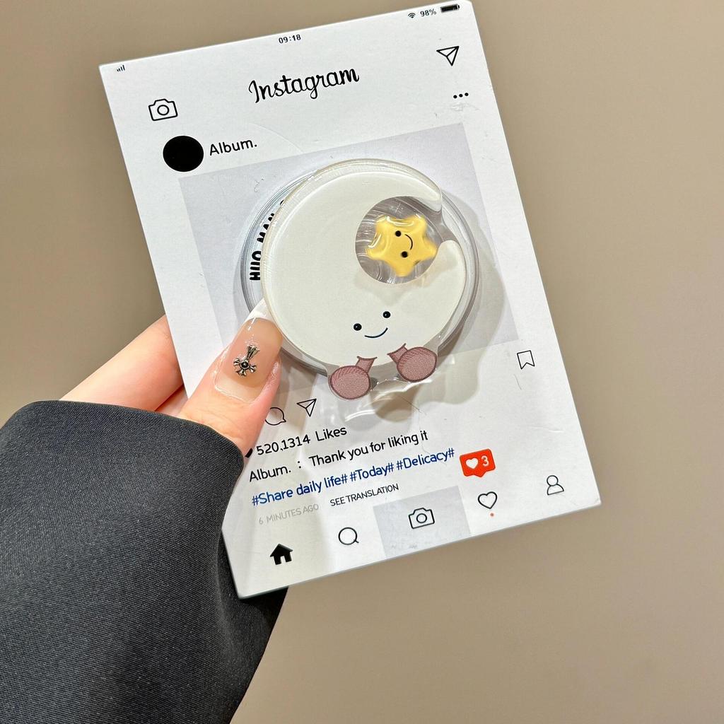 Magsafe ยืนขาตั้งโทรศัพท์แม่เหล็ก卡通jellycat月亮可转星Magsafe磁吸手机气支架可 telescopic 折叠