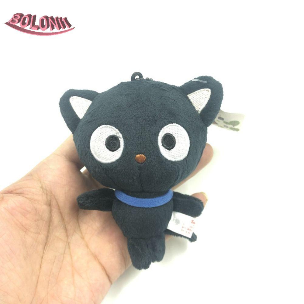 BO Chococat Cat พวงกุญแจตุ๊กตา, Chococat Black Cat Plush Chococat Cat กระเป๋าพวงกุญแจ,กระเป๋าจี้การ์