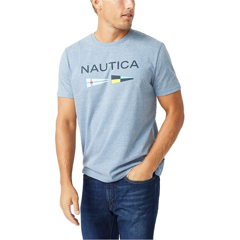 2026เสื้ออเนกประสงค์สําหรับผู้ชายNautica Mens Mens Sustainably Crafted Logo SiCOD OJMM - รูปที่ 6