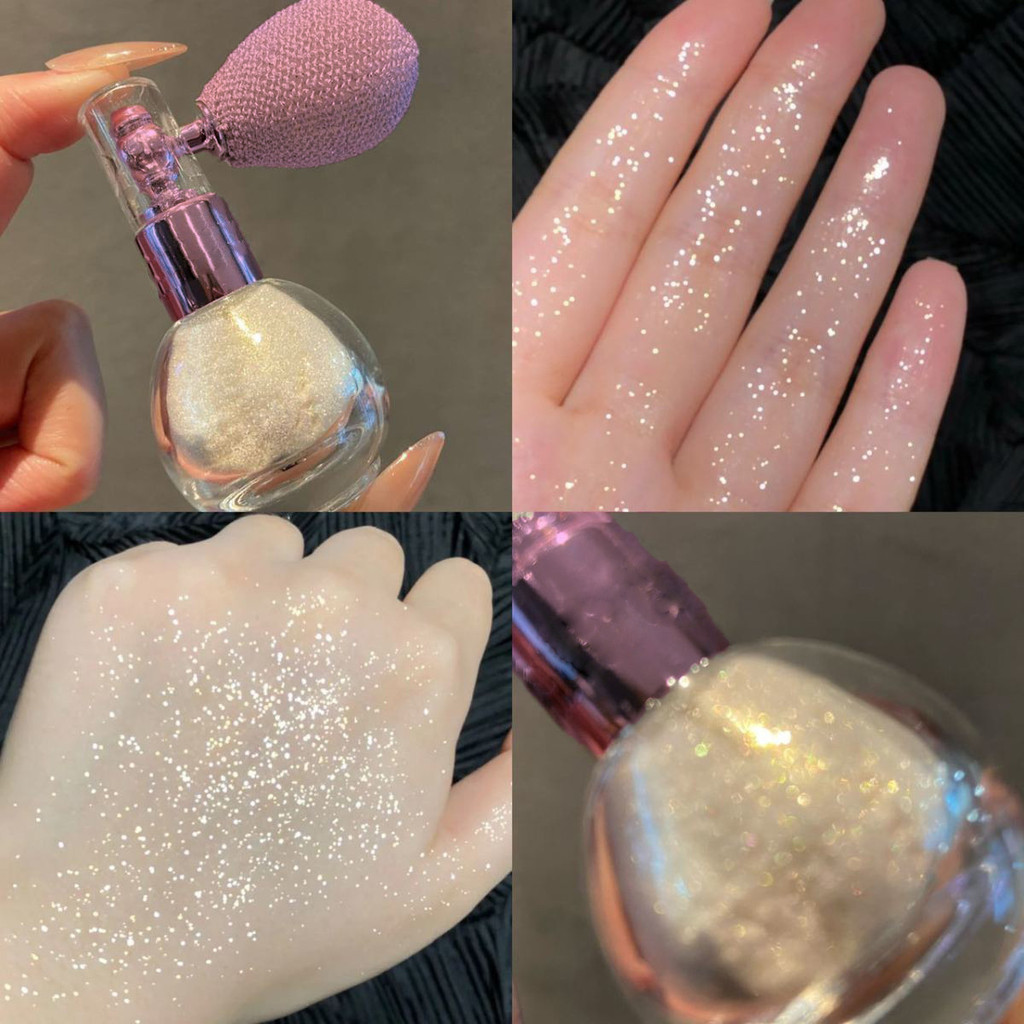 [คลังสินค้าพร้อม] High Gloss Glitter Spray แต่งหน้า Shiny Pearlescent Hair Fixing แต่งหน้าเจ้าสาว Bo