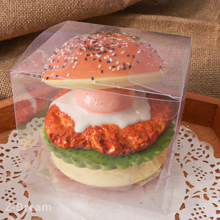ของเล่นคลายเครียด บีบอัด แฮมเบอร์เกอร์ นุ่มชุ่มชื้น คืนตัวช้า วัสดุปลอดภัย ปลอดสารพิษ ช่วยเพิ่มสมาธิ
