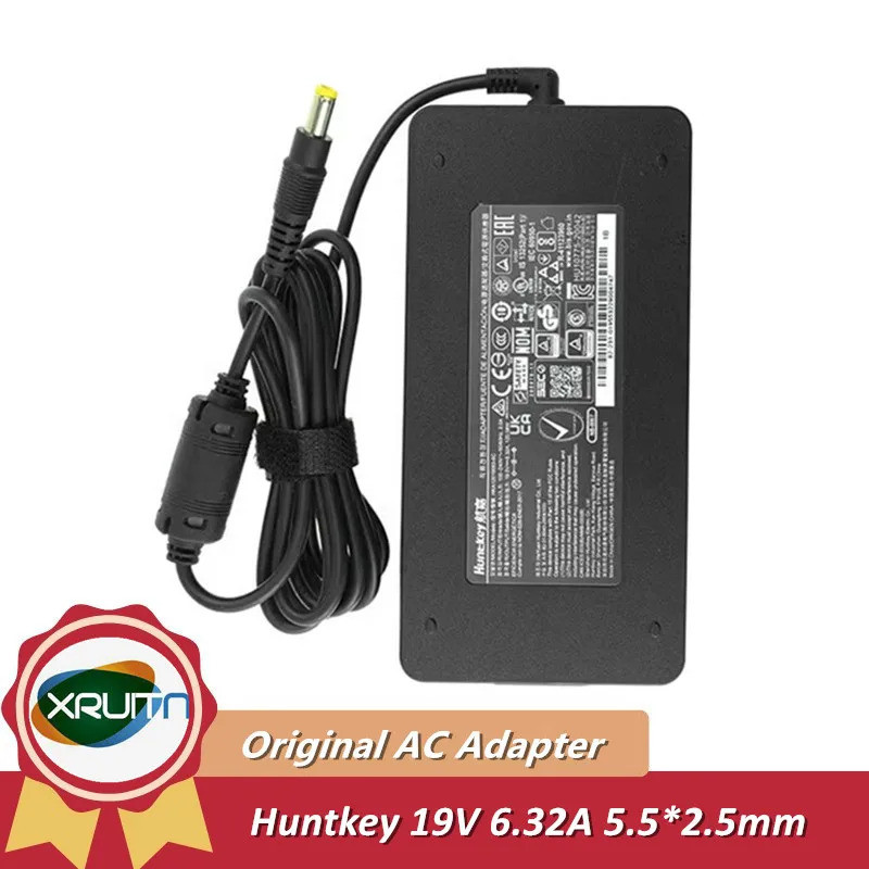 Huntkey HKA ของแท้12019063-6C 19V 6.32A 120W 120.08W ADP-120RH D อะแดปเตอร์ AC สําหรับ Intel NUC10 N
