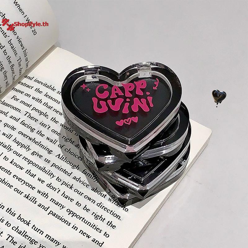 Shopifyle Love Shape Blush: Crystal Moisturizing Gel Rouge Cream in Blush Black th