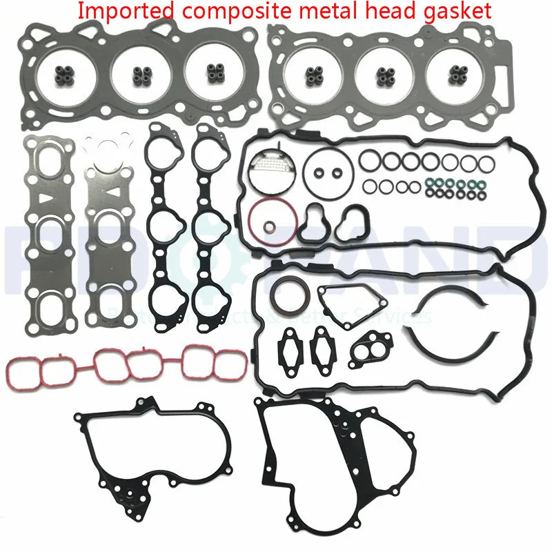 VQ25DE เครื่องยนต์ยกเครื่องปะเก็นชุด A0101-JK20A สําหรับNissan TEANA J32Z 2.5L V6 24V