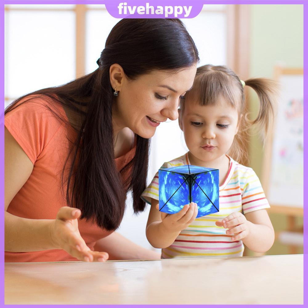 3D Magnetic Cube Interactive Game Geometric Puzzle Cube สําหรับเด็กเด็กผู้ใหญ่ [fivehappy.th]