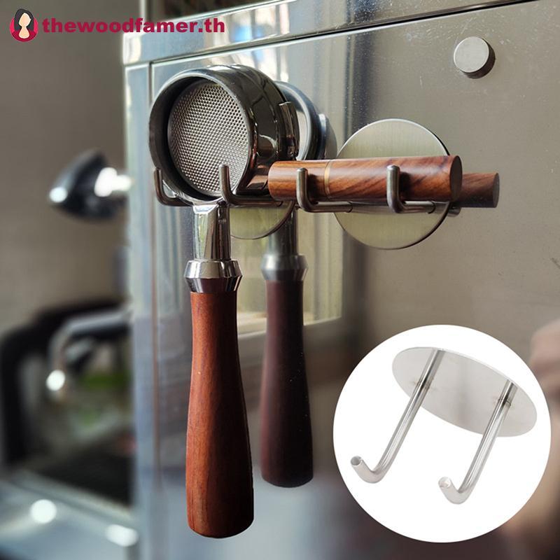 Well Self-กาวกาแฟ Bottomless Portafilter Wall Rack 51/53/54/58mm Holder TH