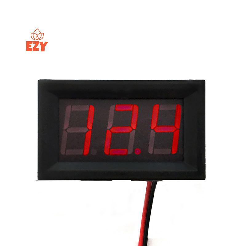 EZY โวลต์มิเตอร์แบบดิจิตอล 2 สาย DC 5V ถึง 120V แรงดันไฟฟ้า Digital Displayponents รถยนต์ไฟฟ้าเมตรป้องกันการเชื่อมต่อย้อนกลับใหม่
