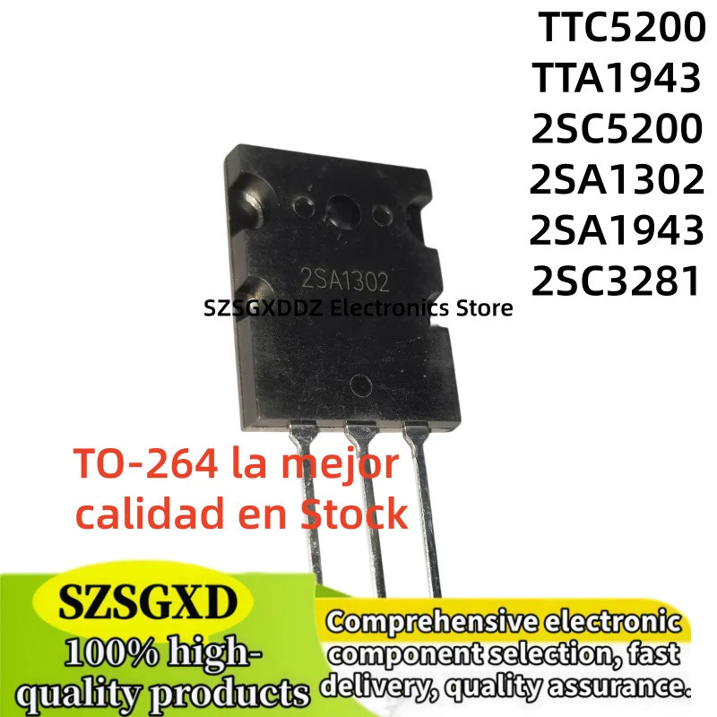 5PCS 2SA1302 2SA1943 2SC3281 TO264 2SC5200 TTA1943 TTC5200 TO-264 Field Effect ทรานซิสเตอร์