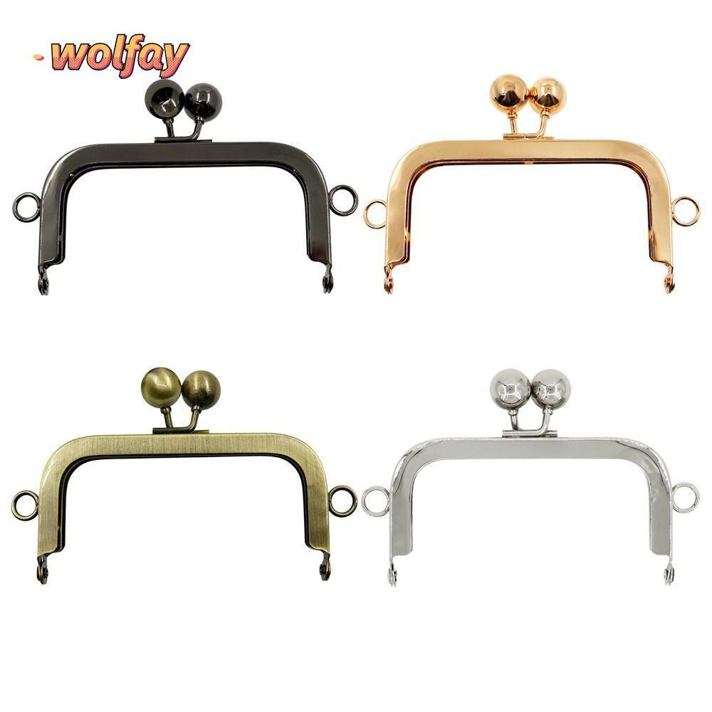 YOLANDA Purse Frame Kiss Clasp, Vintage Metal Purse Clasp Frame, Bag Making Bag Frame Buckle DIY Cra