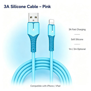 3A Fast USB Cable สายชาร์จข้อมูลสําหรับ iPhone 14, 13, 12, 11 Pro Max, XS, XR, 6s, 7, 8 Plus, iPad, iOS,สายชาร์จโทรศัพท์