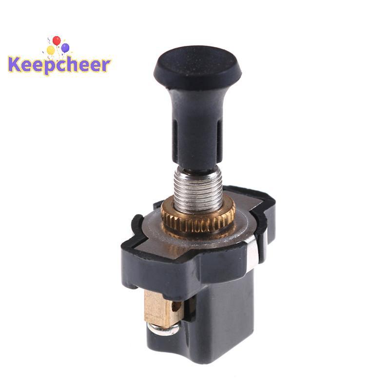 [Keepcheer] สวิตช์ดึงแบบกดยาวเปิด-ปิดประสิทธิภาพสูง 12V เทอร์มินัลสกรู [ใหม่]