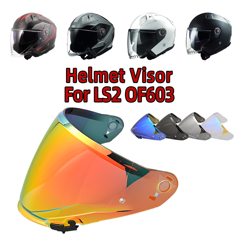Visor สําหรับ LS2 OF603 หมวกกันน็อครถจักรยานยนต์เปลี่ยน Anti-UV Protection Shield Cascos Moto Visera