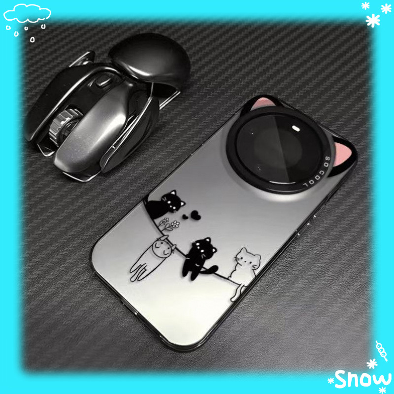 หูแมวเหมาะสําหรับRedmi 13C/14C/17 การ์ตูนRedmi 9Aเคสโทรศัพท์Creative Xiaomi 15 Ultra/17 ProMaxความรู