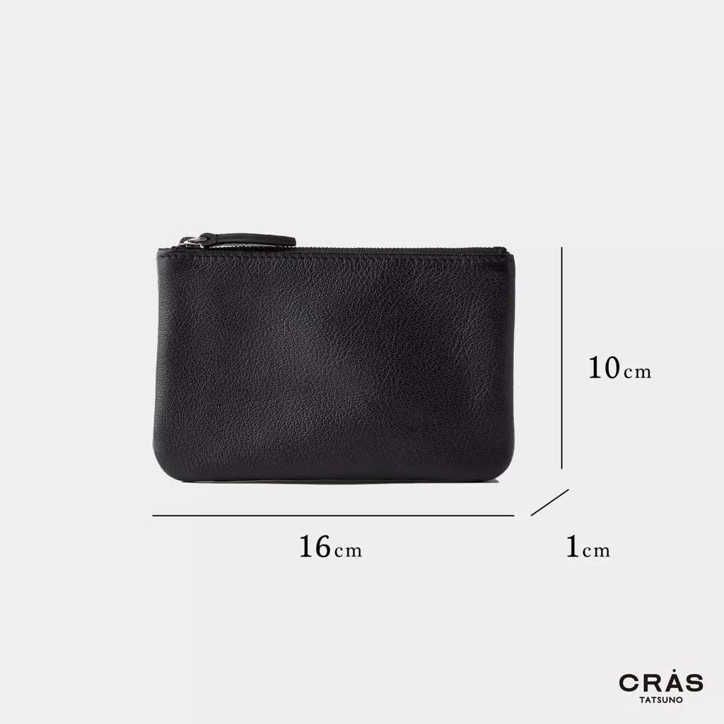 CRAS Tatsuno Made in Japan Japanese Cowhide Leather Mobile Pouch Organizer thumbnail 6