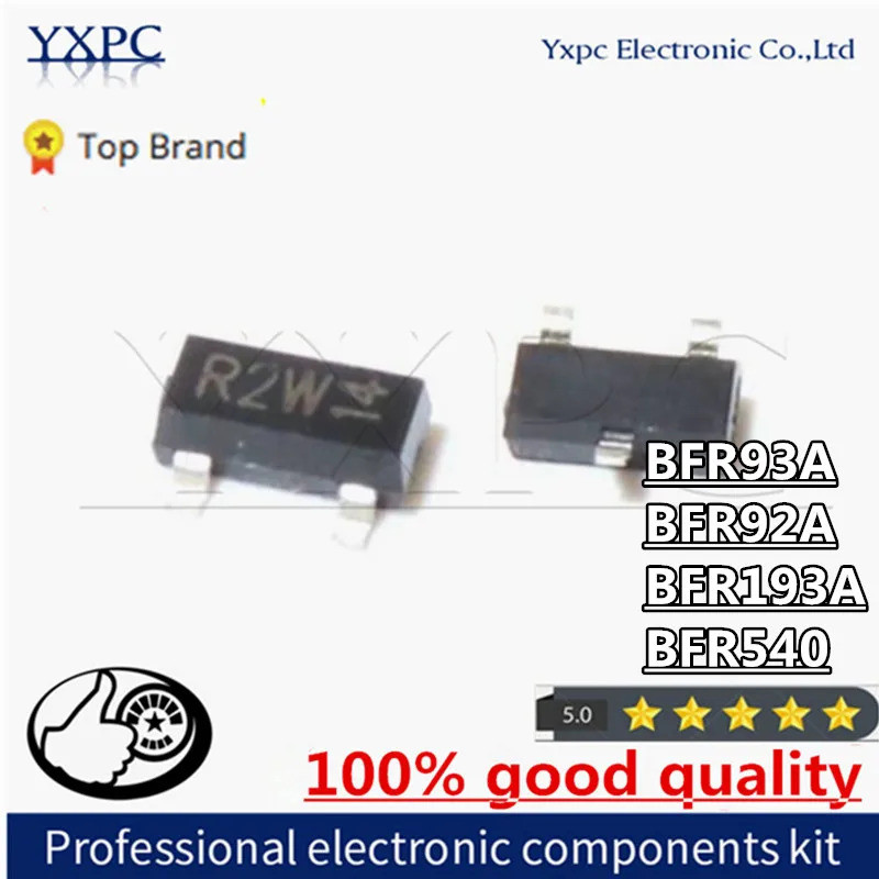 5PCS BFR93A R2W R2 RK SOT23 BFR93 SOT-23 BFR92A BFR92 P2W P2P P2 BFR193A BFR193 BFR540 33W ชิป ic