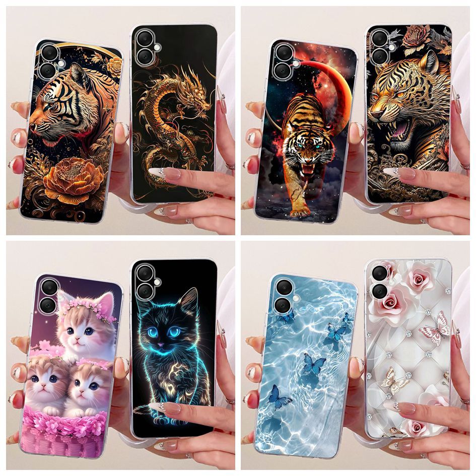 สําหรับ Samsung Galaxy A07 A06 4G กรณี A065F A075F Cool Dragon การ์ตูนซิลิโคนนุ่มเคสโทรศัพท์สําหรับ Samsung M07 A07 5G กันชน